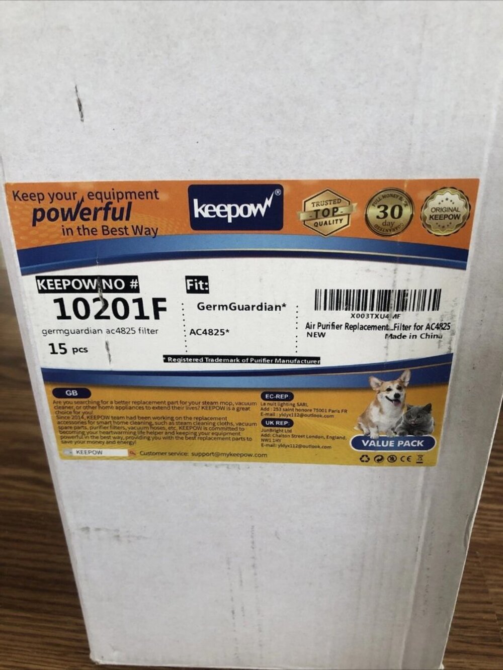 KEEPOW 10201F Filter Replacement for Air Purifier GermGuardian AC4825 SEALED